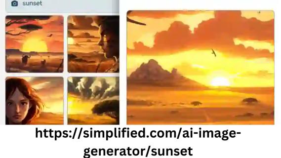 Embrace the Beauty of AI-Generated Sunset Images logo