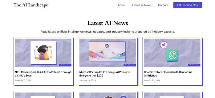 Latest AI News logo