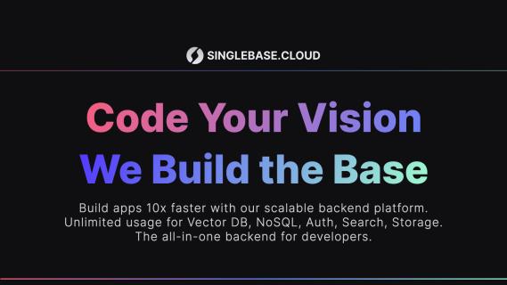 SinglebaseCloud - AI-powered backend platform logo