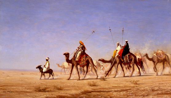 A Caravan Crossing the Desert art by Charles Theodore Frere - Rehs Galleries logo