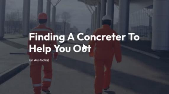 Finding A Concreter To Help You Out In Australia logo