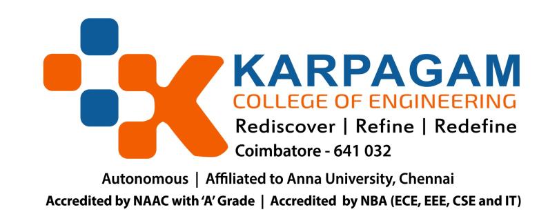 top engineering colleges in coimbatore,India - Karpagam college of Engineering logo