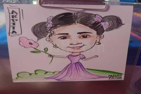 Caricature for kids birthday party in Bangalore logo