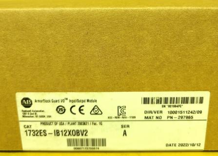 2022 New Sealed Allen Bradley 1732ES-IB12X0BV2 Ser A ArmorBlock Guard I/O logo