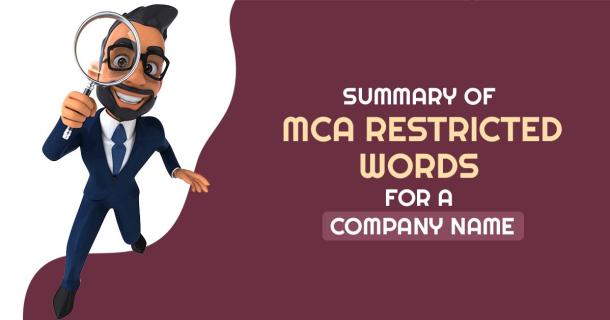 Check Out for MCA Restricted Words for Company Names logo