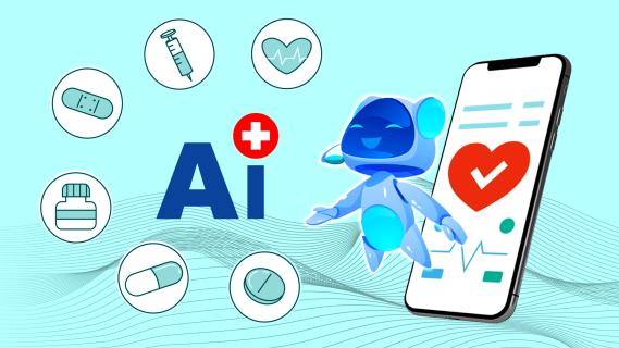 The Role of Ai in Healthcare App Development logo