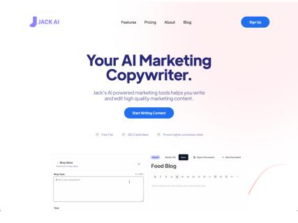 Jack AI: AI Marketing Copywriter tool logo