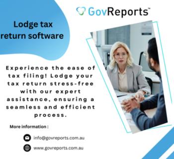 how to Lodge tax return online - GovReports logo