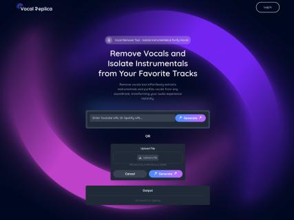 VocalReplica: AI-Powered Vocal and Instrumental Isolation for Your Favorite Tracks logo