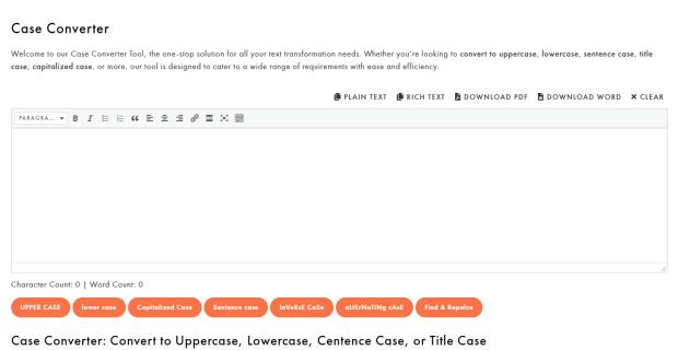 Case Converter - Guest post links logo