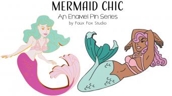 Mermaid Chic Lapel Pins logo