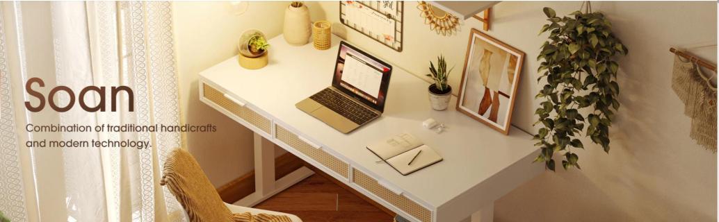 wooden standing desk logo