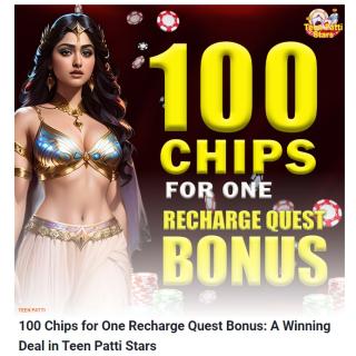 100 Chips for One Recharge Quest Bonus: A Winning Deal in Teen Patti Stars logo