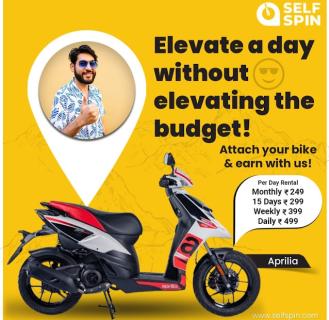 Experience Pune on Two Wheels: Rent a Bike with Selfspin logo