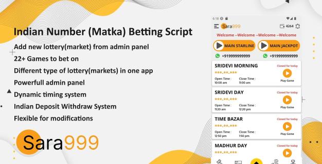 Main Matka App Script. Satta Matka Game App Development logo