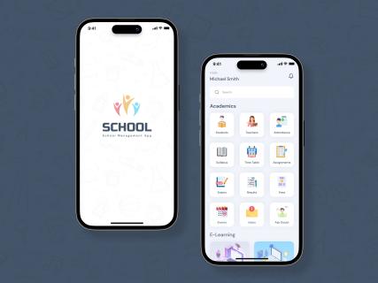 School Management App Development logo