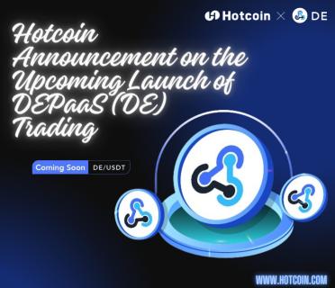 Hotcoin Announcement on the Upcoming Launch of DEPaaS (DE) Trading logo