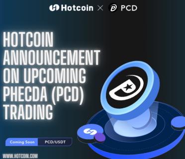 Hotcoin Announcement on Upcoming Phecda (PCD) Trading logo