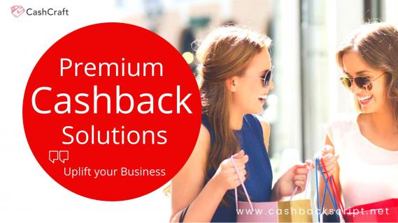 What are the Premium Cashback Solutions that uplift your business? logo