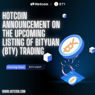 Hotcoin Announcement on the Upcoming Listing of Bityuan (BTY) Trading logo