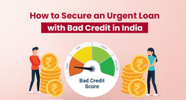 Urgent loan with bad credit score in India logo