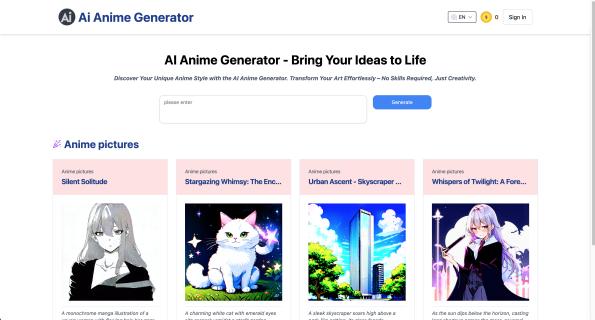 ai anime generator logo