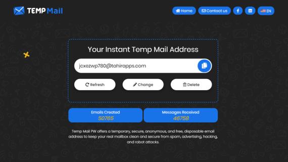 Temp Mail PW - Instant Disposable Temporary Email Service logo