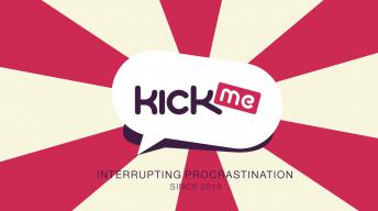 KickMe:Voice-activated app to interrupt your procrastination logo