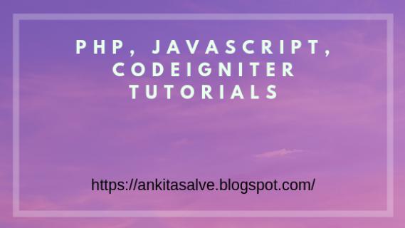 PROGRAMMING TUTORIALS : WEB DEVELOPMENT, PHP, CODEIGNITER logo