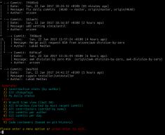 Simple and efficient way to access statistics in git logo