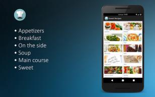 Sweet Recipes for Android logo