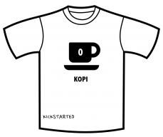 Adding a binary touch to Singapore coffee (kopi) and tea (teh) culture logo