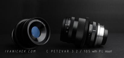 Petzval lens for video and medium format photography. logo