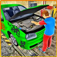 Car Mechanic Auto Workshop 3D logo