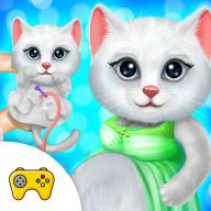 Kitten Newborn Doctor Clinic Checkup Game logo