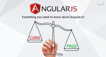 Pros and Cons of AngularJS logo